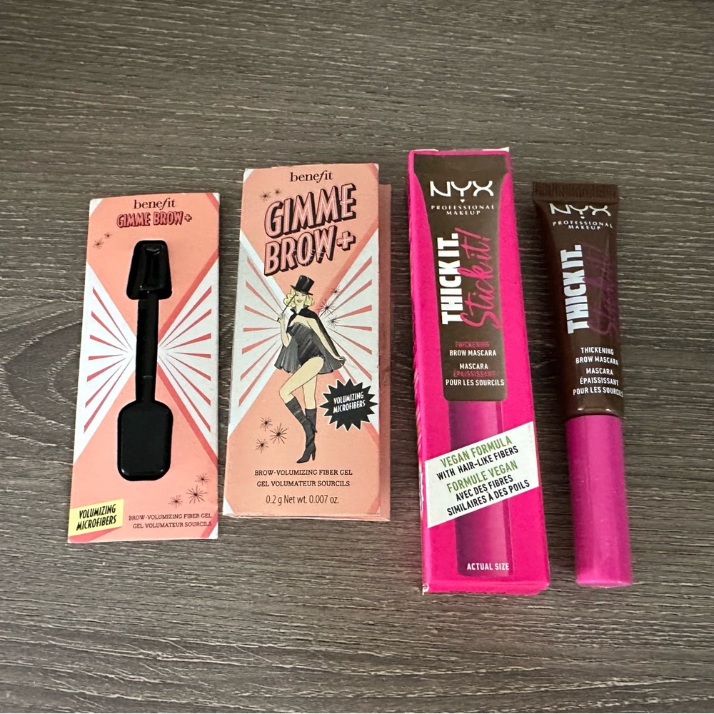 NYX Thick It Stick It Brow Gel Brunette Benefit Gimme Brow+ Neutral Light Brown